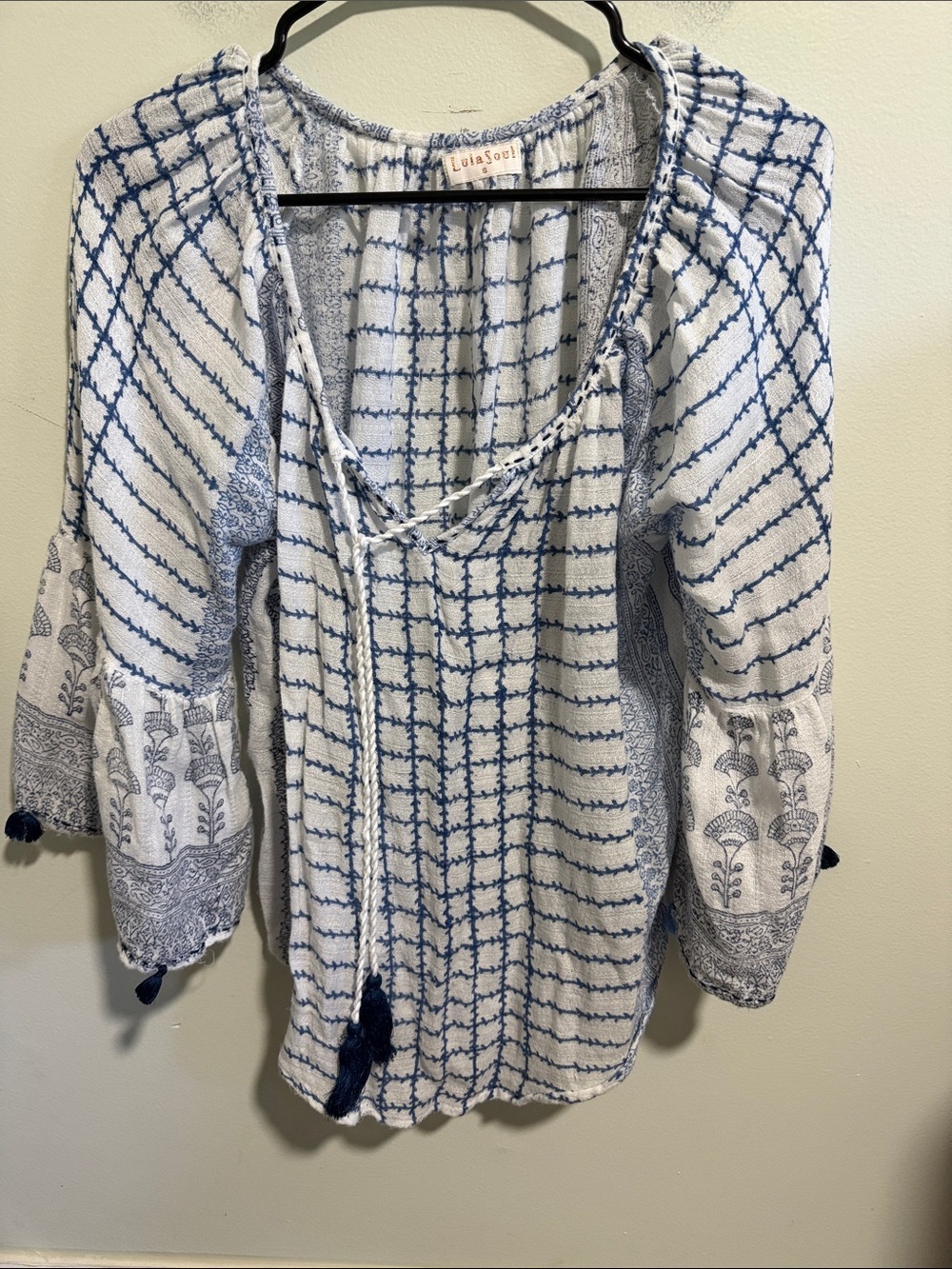 Lula Soul Boho Top Size Small